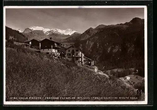 AK Ayas, Frazione Champlan, Sfondo Ghiacciai Monte Rosa