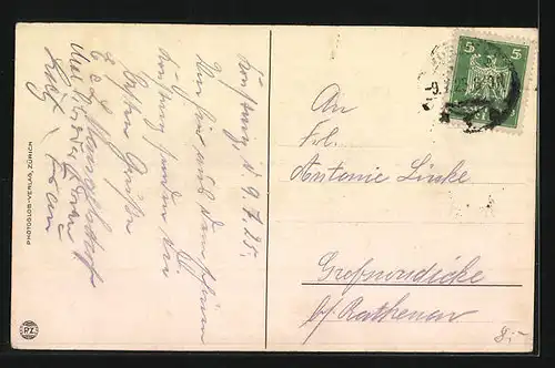 AK Bodenseedampfer Stadt Konstanz vor Alpenpanorama