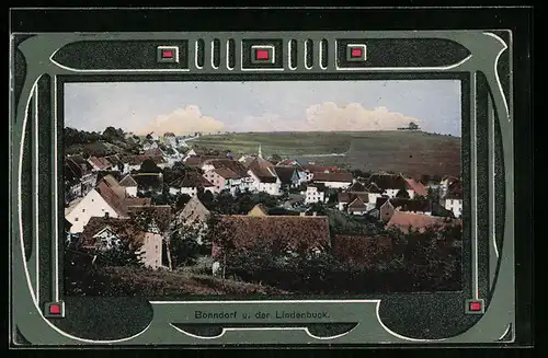 AK Bonndorf, Totalansicht mit Lindenbuck
