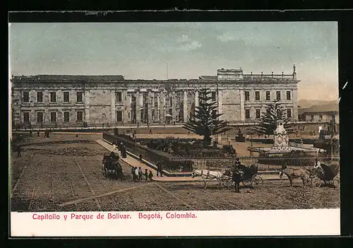 AK Bogotá, Capitolio y Parque de Bolivar