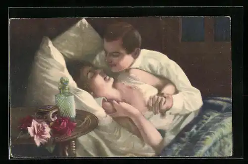 Künstler-AK Hochzeitsmorgen, Art Deco