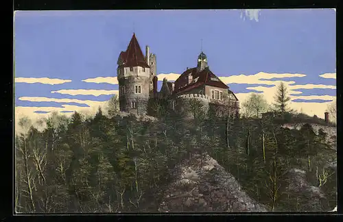 AK Teplitz, Blick auf Schlossberg