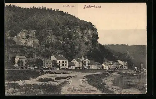 AK Bodenbach, Blick auf Schäferwand