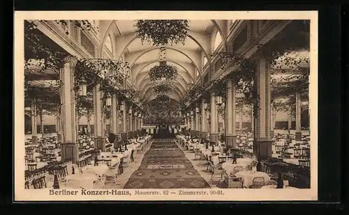 AK Berlin, Konzert-Haus, Mauerstr. 82
