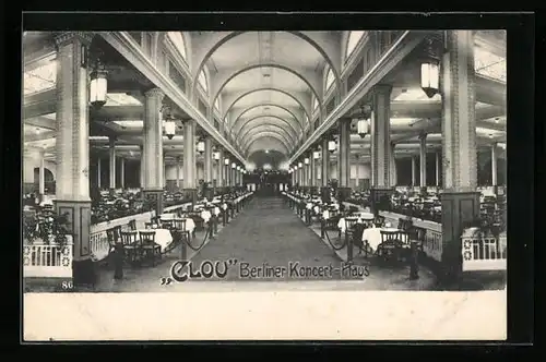AK Berlin, Konzert-Haus Clou, Mauerstrasse 82