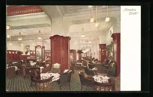 AK Berlin, Traubes Diele, Direkter Zugang vom Weinrestaurant Traube, Mauerstr. 66 /67