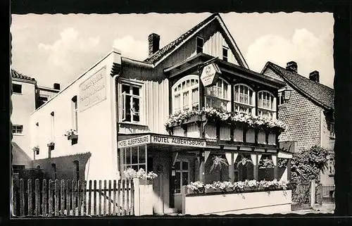 AK Bad Harzburg, Hotel Albertsburg, Pension und Gasthaus, Bes. Ella Wittenberg