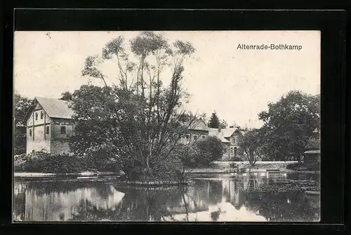 AK Altenrade-Bothkamp, See mit Bäumen