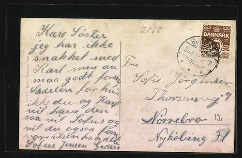 AK Aventoft, Wohnhäuser mit 2 Kühen