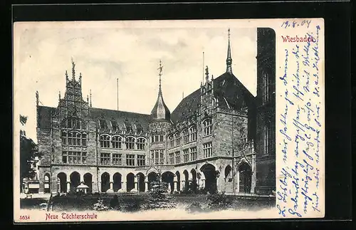 AK Wiesbaden, Neue Töchterschule