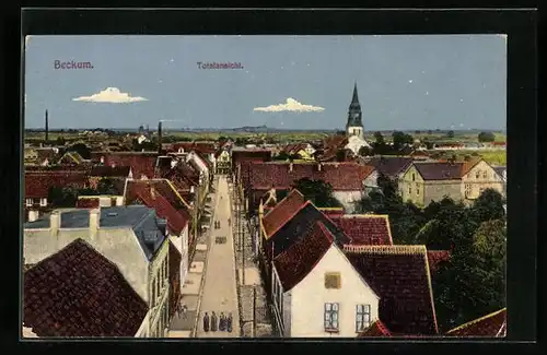 AK Beckum, Totalansicht aus der Vogelschau