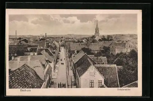 AK Beckum, Totalansicht aus der Vogelschau