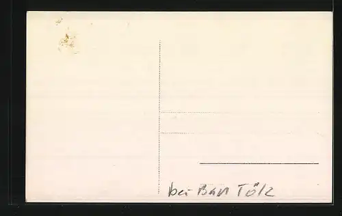 AK Bad Heilbrunn, Der Postillon mit Kutsche