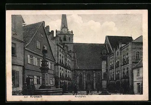 AK Kronach, Partie am Kirchplatz