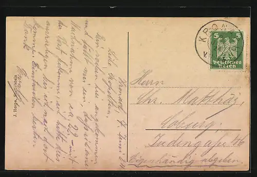 AK Kronach, Partie am Kirchplatz