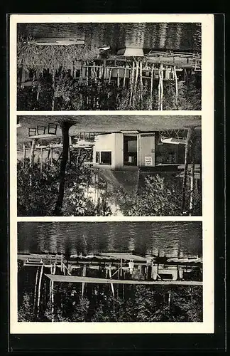 AK Hücker Moor bei Spenge, Strand-Restaurant und Bootverleih H. Horstmann