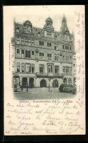 AK Köln, Rathaus und Feuerwehrstation