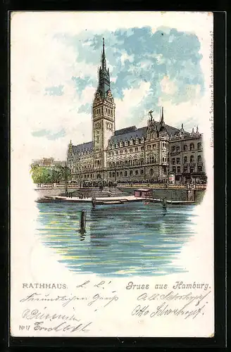 Lithographie Hamburg, Rathaus