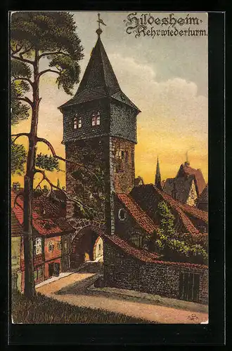 Künstler-AK Hildesheim, Kehrwiederturm