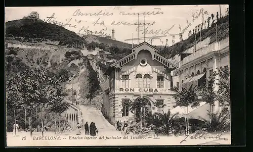 AK Barcelona, Estacion inferior del funicular del Tibidabo