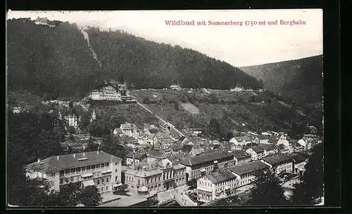 AK Wildbad, Sommerberg und Bergbahn