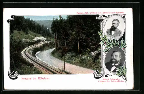 AK Kreuztal bei Rübeland, Roman Abt, Albert Schneider, Bergbahnstrecke