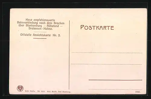 AK Kreuztal bei Rübeland, Roman Abt, Albert Schneider, Bergbahnstrecke