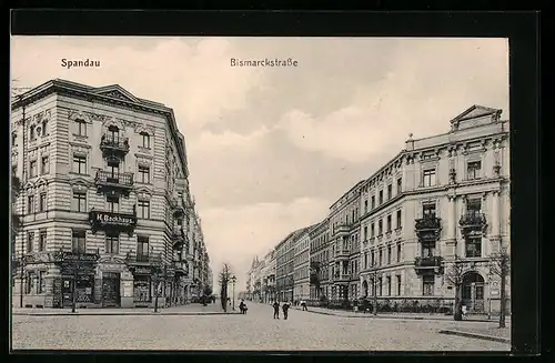 AK Berlin-Spandau, Ansicht der Bismarckstrasse