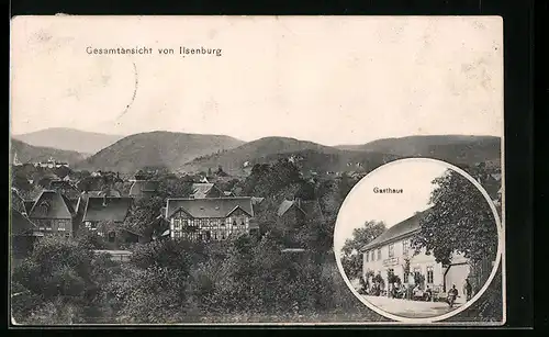 AK Ilsenburg, Gasthaus, Gesamtansicht