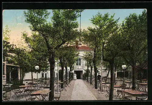 AK Dresden-Plauen, Ball-und Gasthaus Zum Schweizerhäuschen Moritz Berger, Schweizerstr. 1