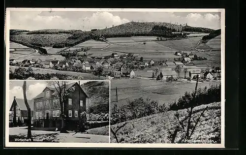 AK Herbertshausen, Gasthaus Weber, Panorama
