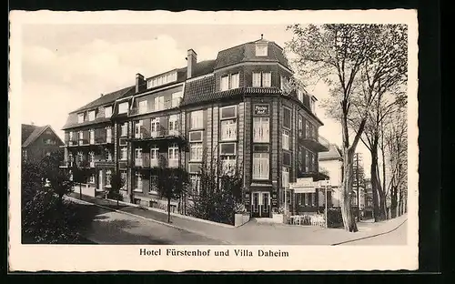 AK Bad Oeynhausen, Hotel Fürstenhof und Villa Daheim