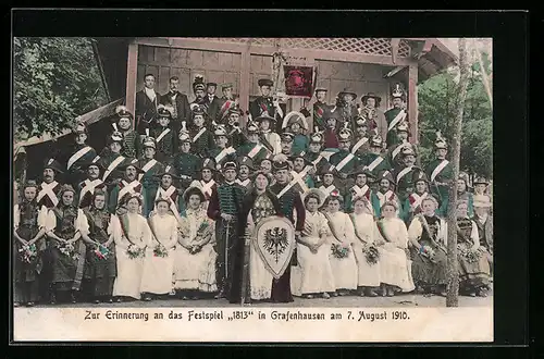 AK Grafenhausen, Zur Erinnerung an das Festspiel 1813 in Grafenhausen 1910