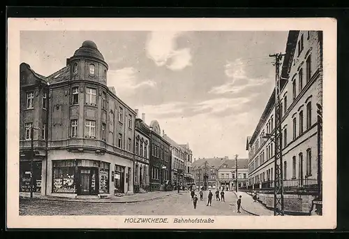 AK Holzwickede, Blick in die Bahnhofstrasse