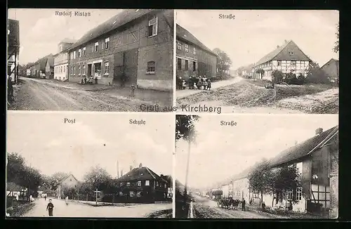 AK Kirchberg / Seesen, Strasse, Post, Geschäftshaus Rudolf Ristau