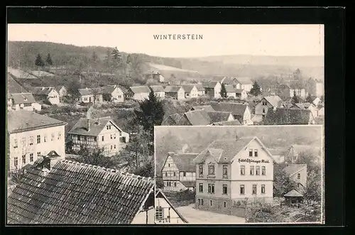 AK Winterstein, Gesamtansicht mit Hotel Thüringer Wald