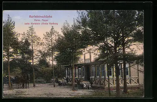 AK Harburg, Gasthaus Karlsteinschänke beim Karlstein