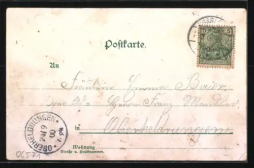 Lithographie Rossleben, Ortsansicht, Kloster, Wendelstein