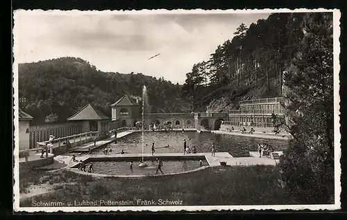 AK Pottenstein i. Fränk. Schweiz, Schwimm- und Luftbad
