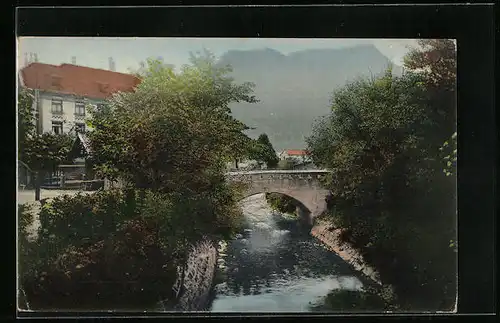 AK Immenstadt, Partie an der Ach m. dem Horn