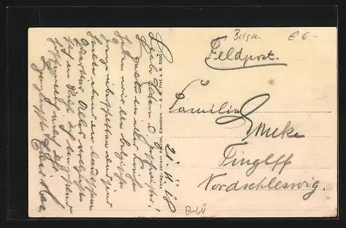 AK Elsenborn, Ortsansicht aus der Vogelschau