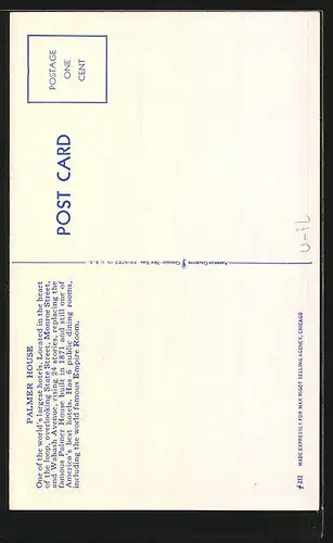 AK Chicago, IL, Palmer House