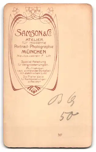 Fotografie Samson & Co., München, Neuhauserstr. 7, Junge Dame in moderner Frisur