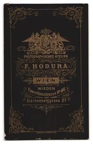 Fotografie F. Hodura, Wien-Wieden, Favoritenstr. 46, Hübscher Knabe in modischer Kleidung