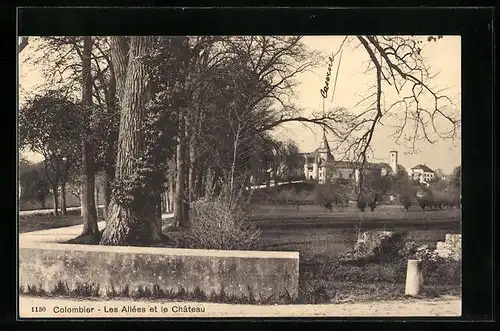 AK Colombier, Les Allées et le Chateau