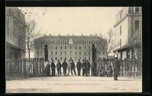 AK Nancy, Caserne du 8e d`Artillerie (cote droit)