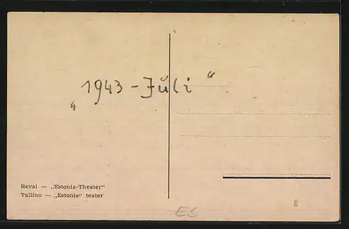 AK Reval, Estonia-Theater