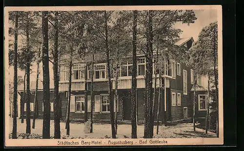 AK Bad Gottleuba, Städtisches Berg-Hotel Augustusberg