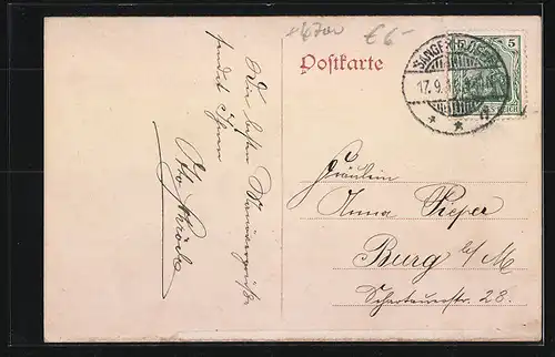 AK Sangerhausen, Markt mit Rathaus und Amtsgericht