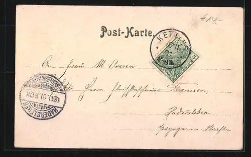 AK Friedrichsruh, Die Beisetzung des Fürsten Bismarck 1899